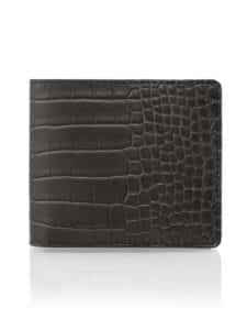 Money Clip Wallet dark blue semi matte alligator - Maison Jean Rousseau