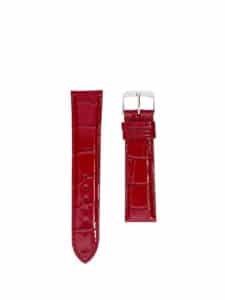 Classic 3.5 watch strap cherry shiny alligator