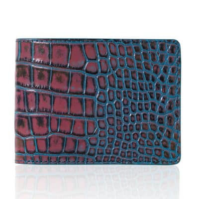 Easy wallet Sawaya collection Saibi blue - Maison Jean Rousseau