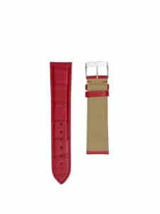 Classic 3.5 watch strap carmine red semi matte alligator