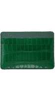 card holder green crocodile jean rousseau