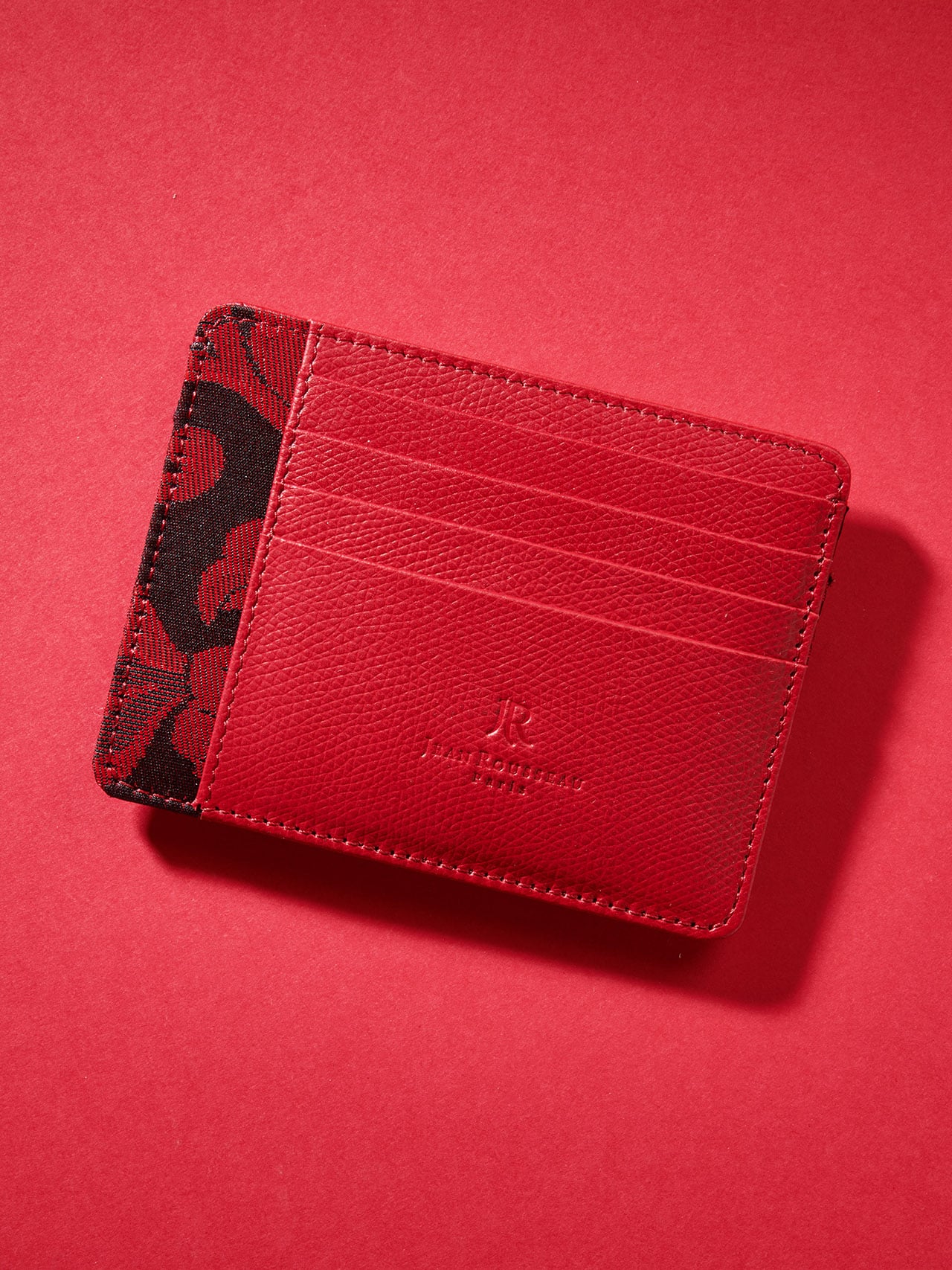 LOUIS VUITTON RED LEATHER CARD HOLDER