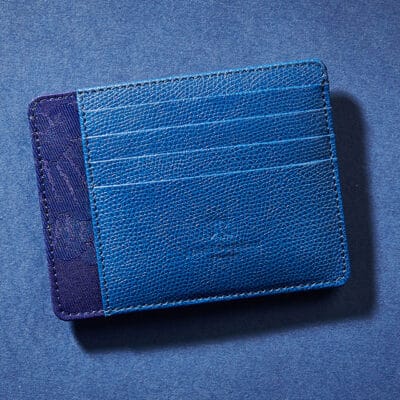 Money Clip Wallet dark blue semi matte alligator - Maison Jean Rousseau