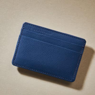 Pocket Wallet blue shiny alligator - Maison Jean Rousseau