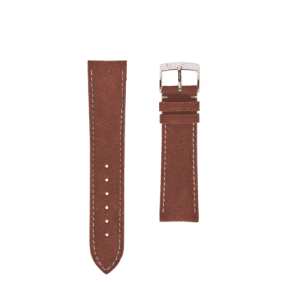 Classic watch band Alcantara red men