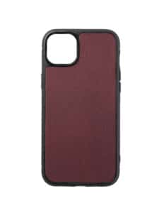 Coque iPhone 14 veau bordeaux