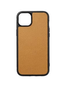 Coque iPhone 14 veau marron clair