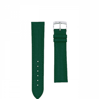 quality watch strap semi matte alligator green