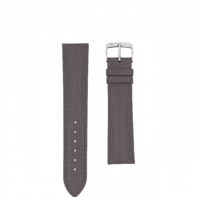 qualité bracelet montre semi mat alligator gris