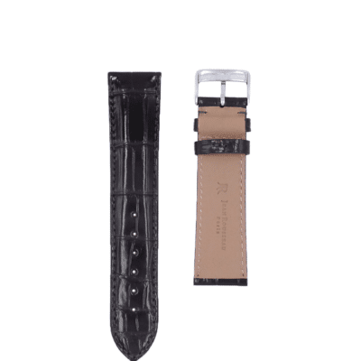 quality watch strap shiny alligator purple