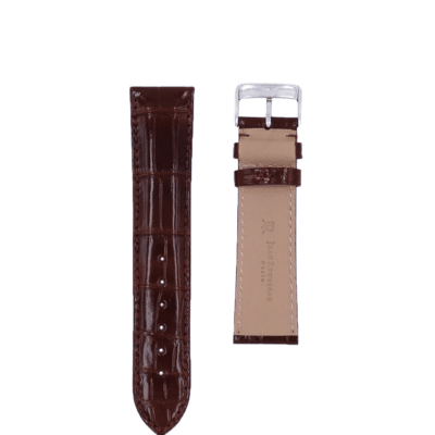 quality watch strap semi matte alligator red