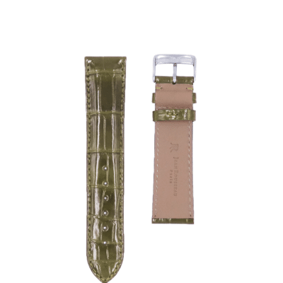 <span class="cat_name">Classic 3.5 Watch strap</span><br><span class="material_name">Shiny alligator</span><br><span class="color_name">Khaki</span>