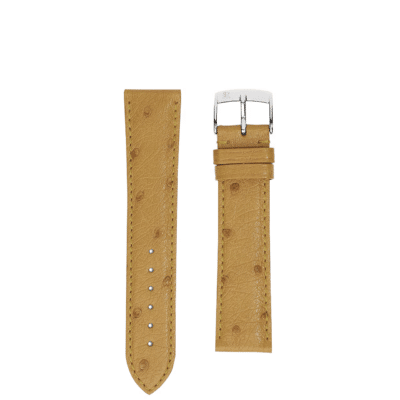 quality watch strap ostrich ocher