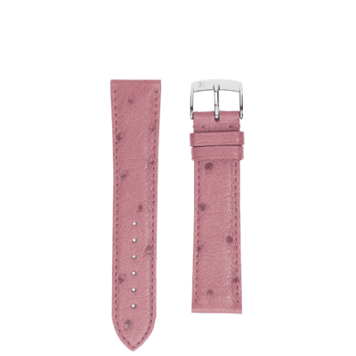 quality watch strap ostrich pink