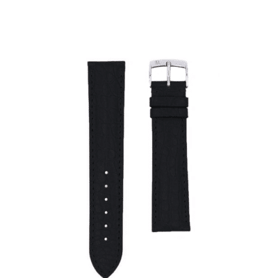 quality watch strap shiny alligator black