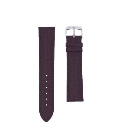 qualité bracelet montre semi matte alligator violet