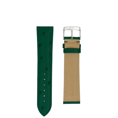 quality watch strap ostrich green