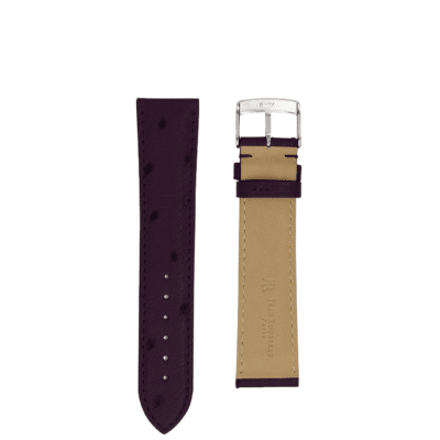 quality watch strap ostrich purple