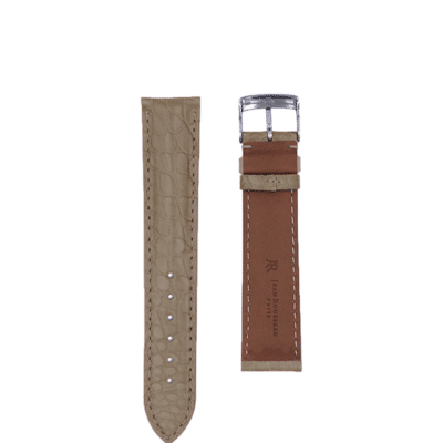 quality watch strap semi matte alligator grey