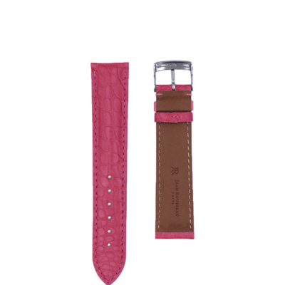 qualité bracelet montre semi matte alligator rose