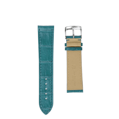 quality watch strap semi matte turquoise blue