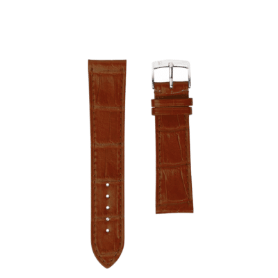 quality watch strap shiny light brown