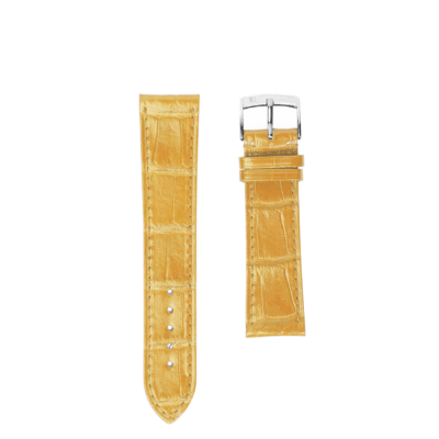 quality watch strap shiny saffron