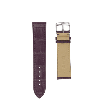 quality watch strap shiny dark purple