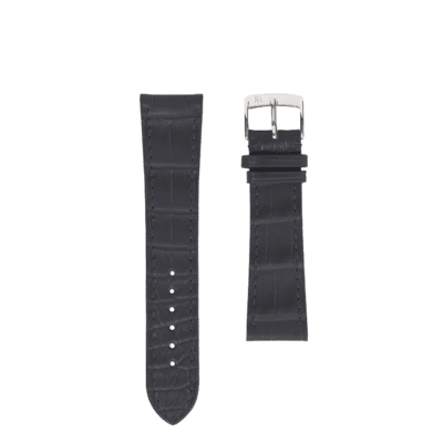 Bracelet FlatAlligator semi matAnthracite