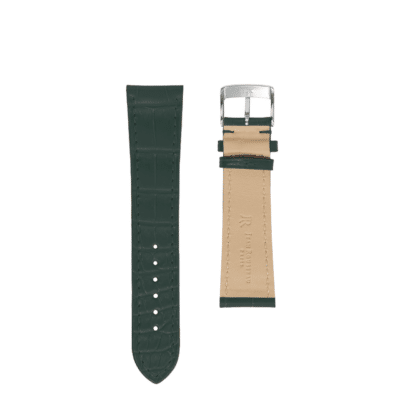 <span class="cat_name">Flat Watch strap</span><br><span class="material_name">Semi matte alligator</span><br><span class="color_name">Thuya</span>