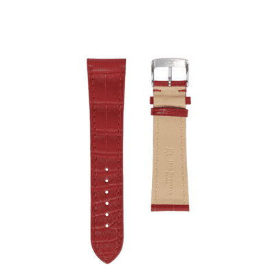 quality watch strap semi matte carmine