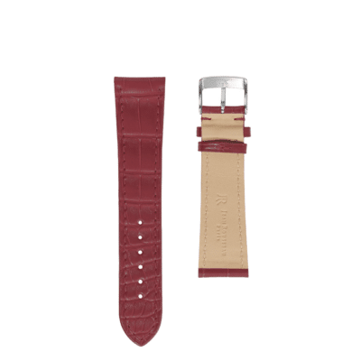 quality watch strap semi matte night red