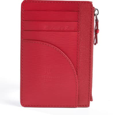 Easy wallet red calf