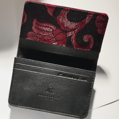 Business Cardholder red Saibi Karahana Kimono