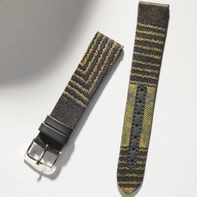 Padded Chic watch strap gold Hishitsunagi Kimono