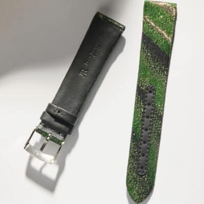 Padded Chic watch strap green Shokaku Kimono